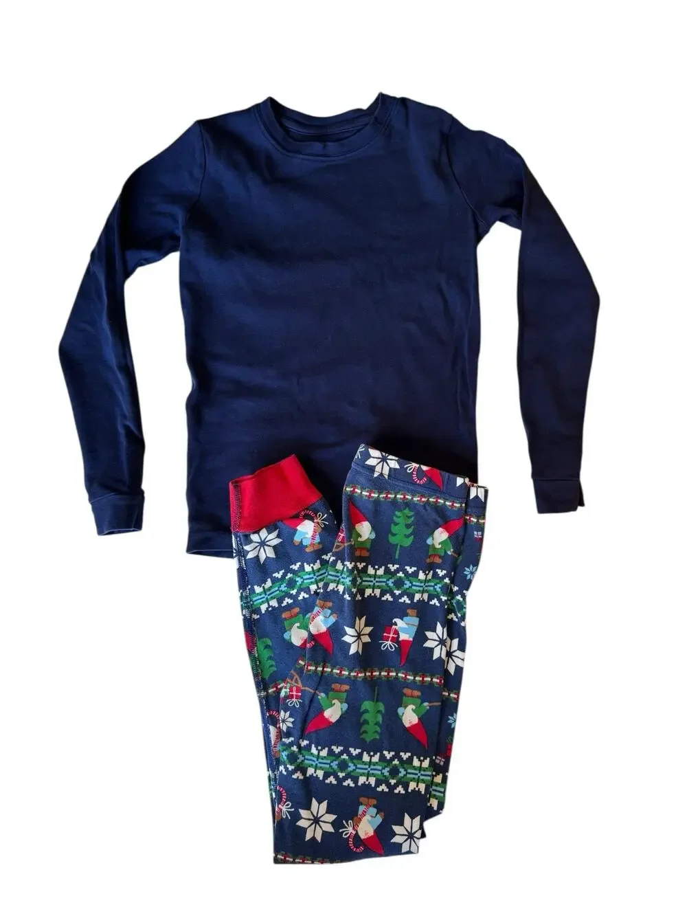HANNA ANDERSSON + PRIMARY Gnome Holiday Fair Isle Pajama Set Size 10 140 Kids